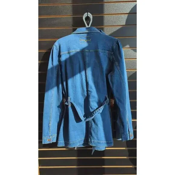 Kimes Ranch Becca Denim Shacket Jacket Large - Picture 3 of 4